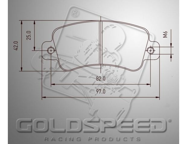 Juego de pastillas de freno Goldspeed COMPONENTE KART