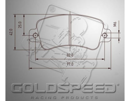 Juego de pastillas de freno Goldspeed COMPONENTE KART