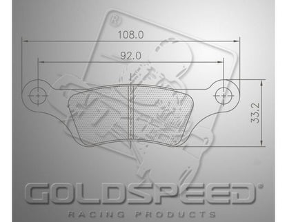 Goldspeed remblok set RM1 KART-MAGURA ELECTRO RIMO KART TYPE