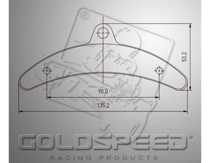 Goldspeed remblok set BIREL TYPE REAR (14182)