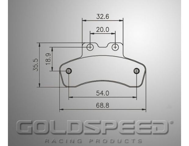Goldspeed remblok set MADDOX-GILLARD TYPE FRONT