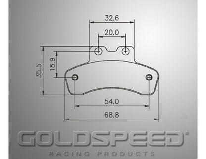 Goldspeed remblok set MADDOX-GILLARD TYPE FRONT