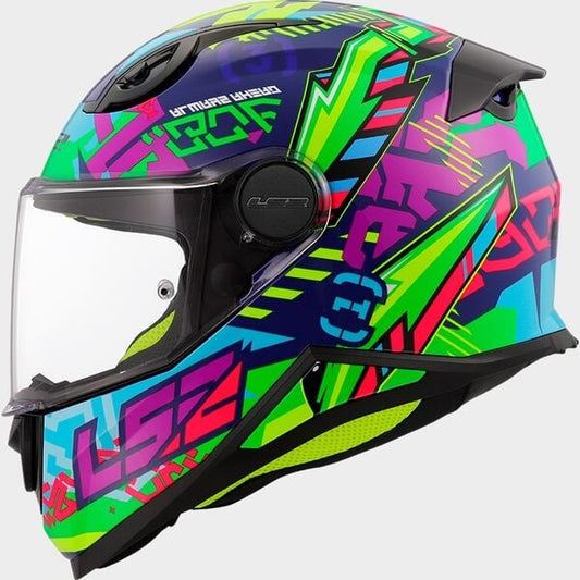 LS2 FF812 Kids Svent blauw / groen