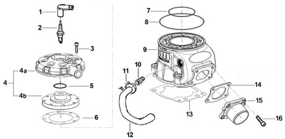 TM KZ R1 cylinder base gasket 0.05MM