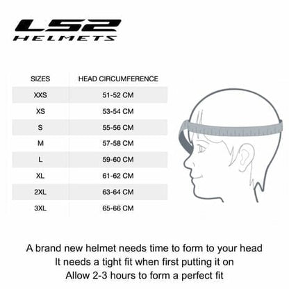 LS2 FF818 Storm III Mat Zwart - KartKings