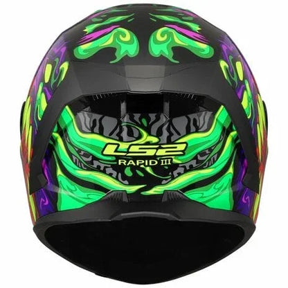 LS2 FF820 Rapid III Lycant paars/groen - KartKings