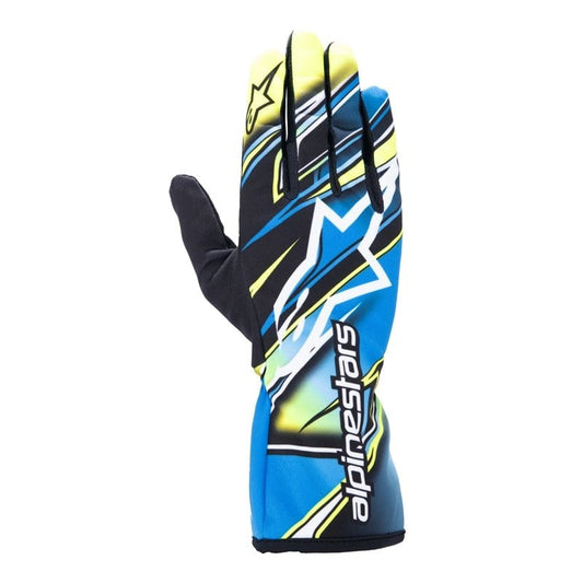 Alpinestars Tech 1-K V2 Competition gloves Fluorescent yellow/blue/white