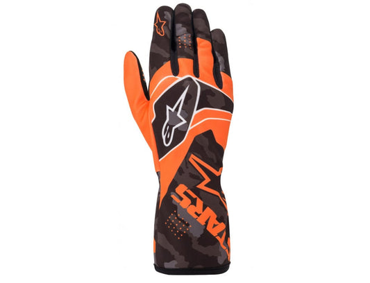 Alpinestars Tech 1-K glove Camo Fluor oranje / zwart
