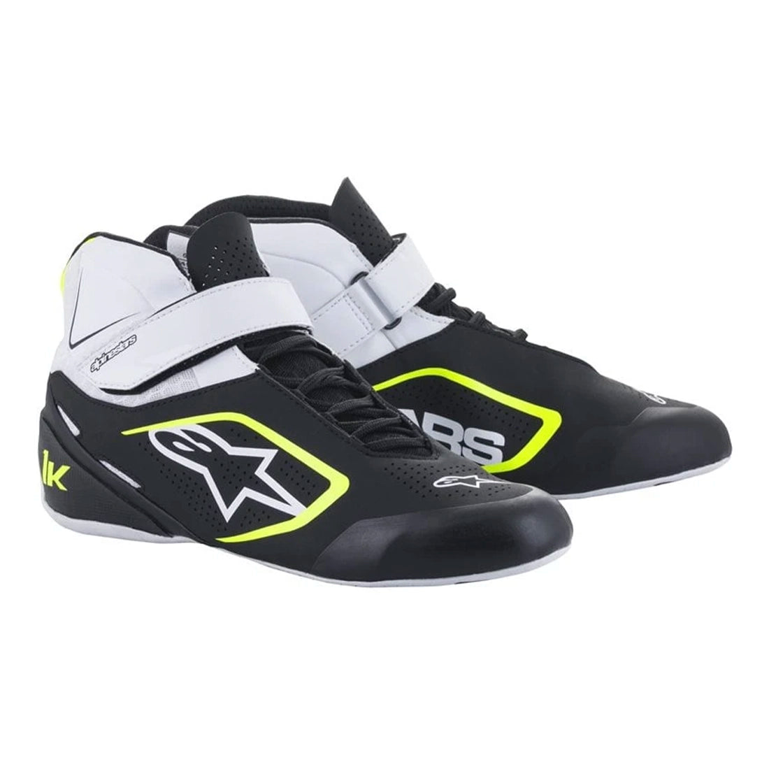 Alpinestars Tech 1 K V2 shoes Zwart / wit  / fluor geel