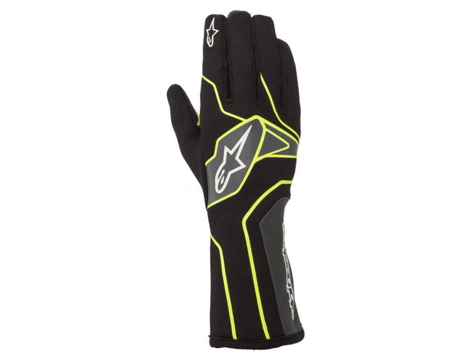 Guante Alpinestars Tech 1-K V2 negro/amarillo fluorescente