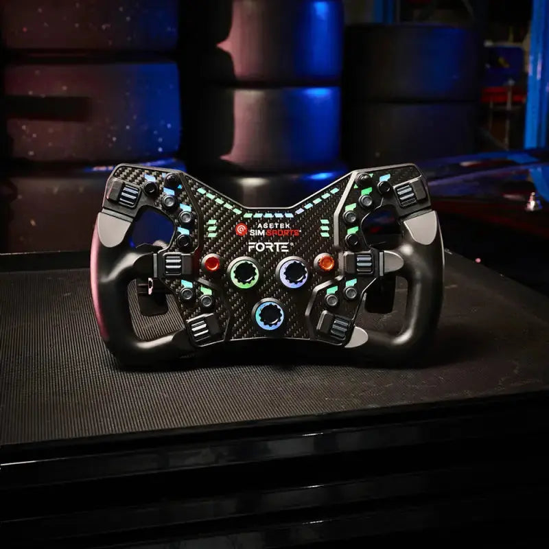 Asetek SimSports - Forte Formula Button Box (Black, Aluminum) - KartKings