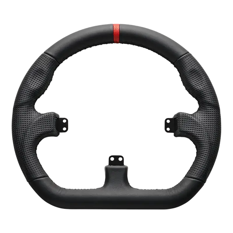 Asetek SimSports GT Closed D Black Leather Rim - KartKings