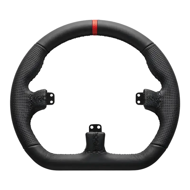 Asetek SimSports GT Closed D Black Leather Rim - KartKings