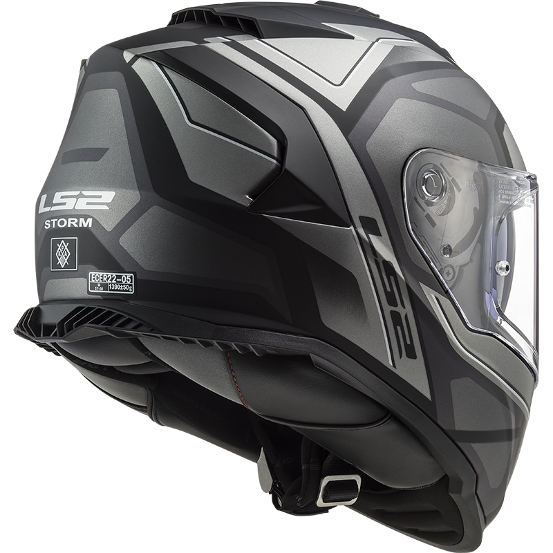 LS2 FF800 Storm II Faster Titanio mate