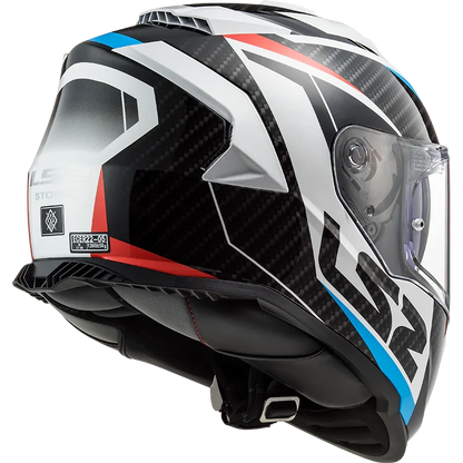 LS2 FF800 Storm II racer glans blauw/rood/wit - KartKings