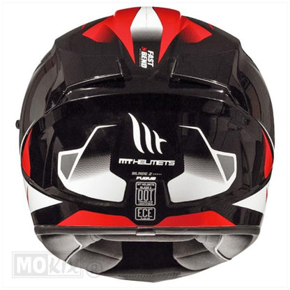 MT Helmets Blade 2 SV Fugue C1 Rood / zwart