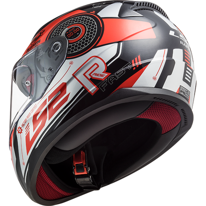 LS2 FF353 Rapid Stratus Black/Red/Silver