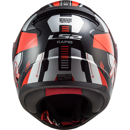 LS2 FF353 Rapid Stratus Black/Red/Silver