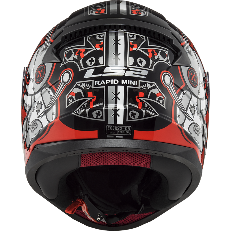 LS2 FF353 Rapid mini Kids helmet Voodoo black/red