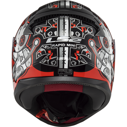 LS2 FF353 Rapid mini Kids helmet Voodoo black/red