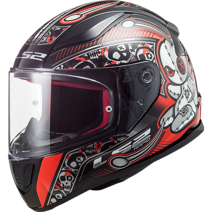 LS2 FF353 Rapid mini Kids helmet Voodoo black/red