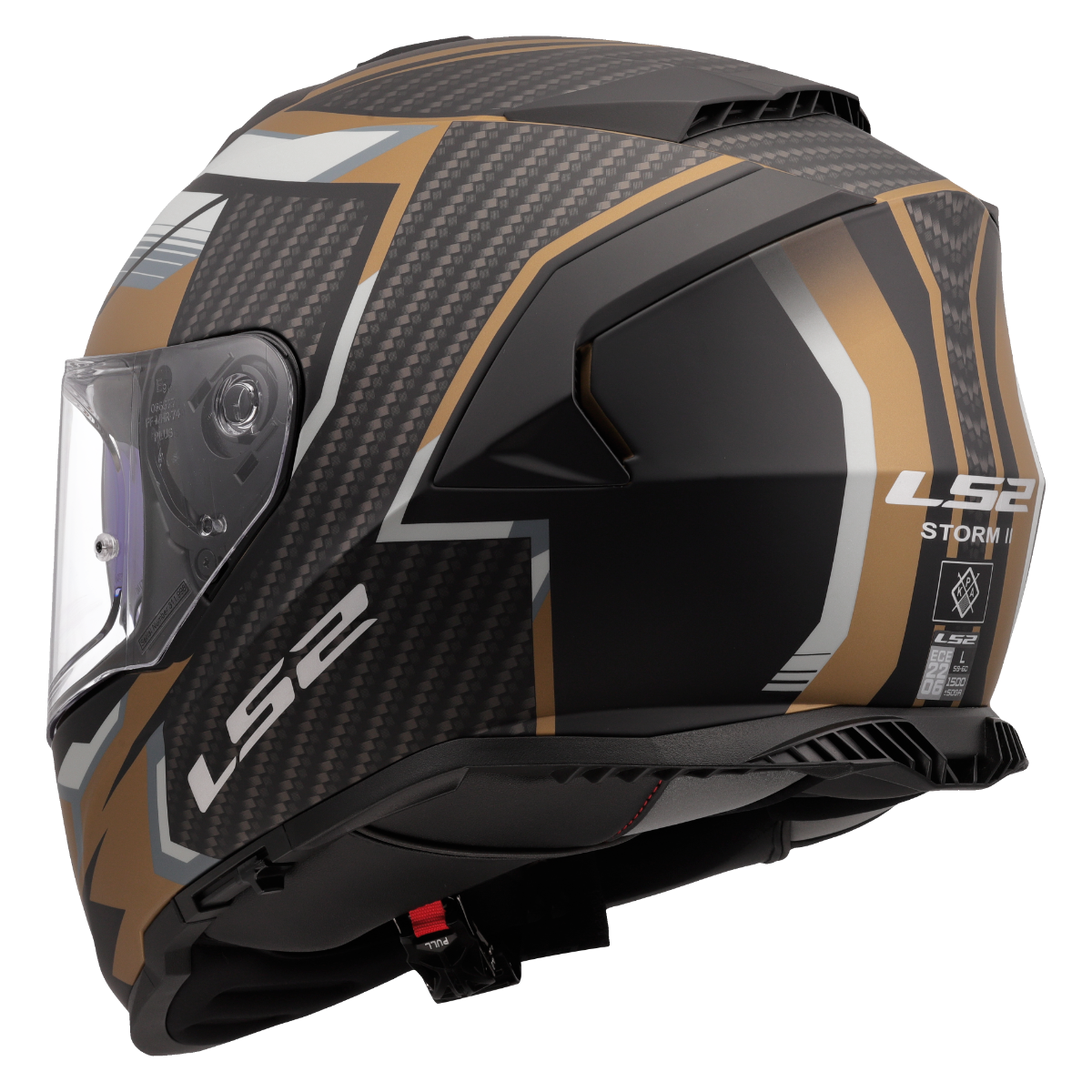 Rastreador LS2 FF800 Storm II negro mate/dorado/gris