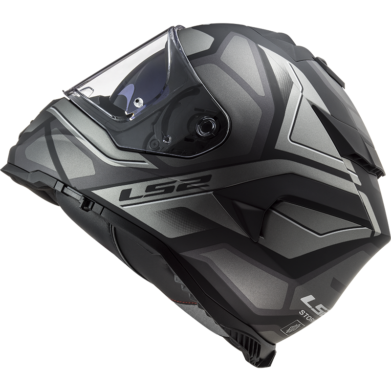 LS2 FF800 Storm II Faster Titanio mate