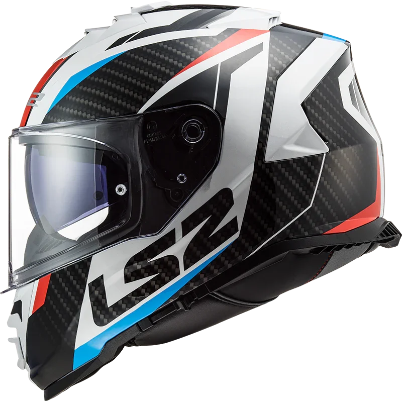 LS2 FF800 Storm II racer glans blauw/rood/wit - KartKings