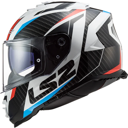 LS2 FF800 Storm II racer glans blauw/rood/wit - KartKings