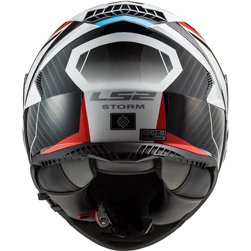 LS2 FF800 Storm II racer glans blauw/rood/wit - KartKings