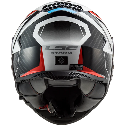 LS2 FF800 Storm II racer glans blauw/rood/wit - KartKings