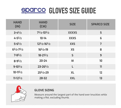 Sparco K-attack kart gloves black/gray