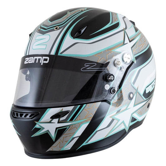 Zamp ZR-72 Matt black/grey/blue (FIA-8859/SNEL 2020)