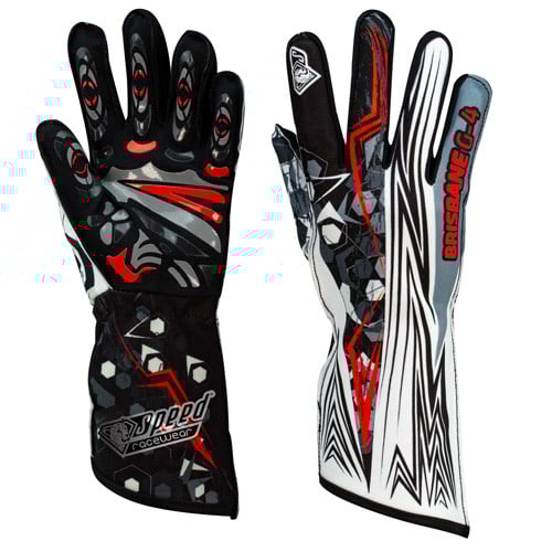 Speed gloves Brisbane G-4 Black/red