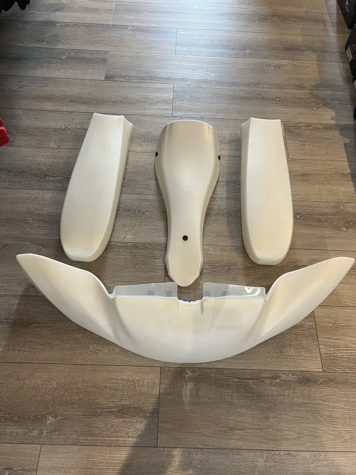 Gebruikt KG 506 plastic set wit - KartKings