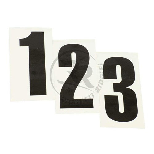 RR Startnummer transp./zwart no. 5