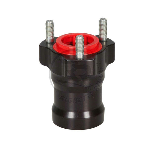 RR front wheel hub black aluminum 75 x 25MM