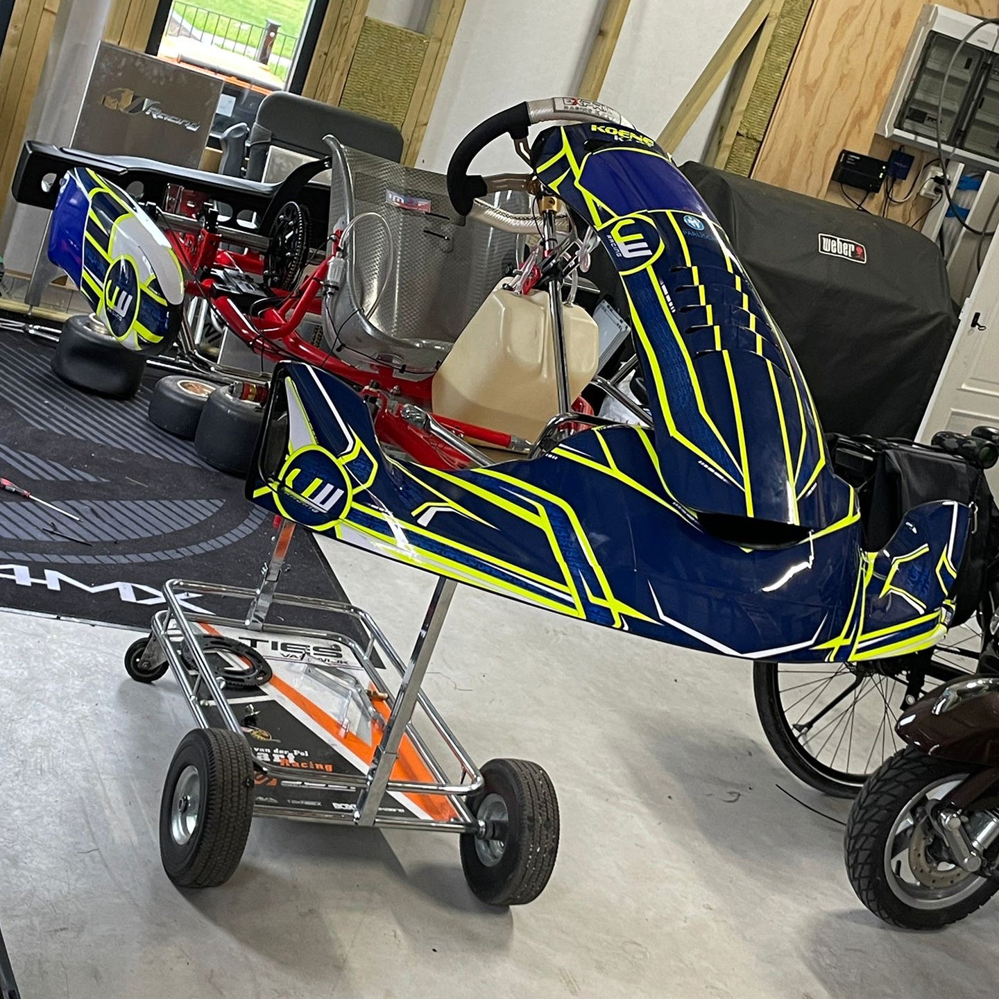 Juego de pegatinas y diseños de karts personalizados