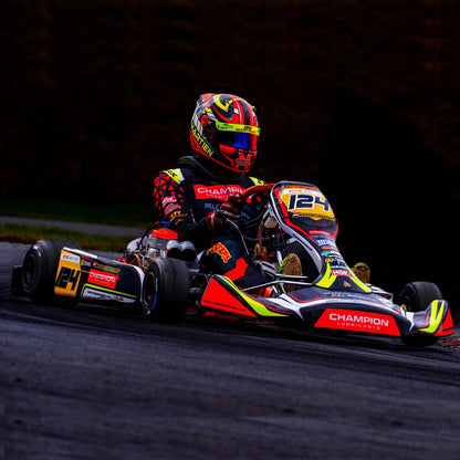 Diseño de juego de pegatinas de karting personalizado