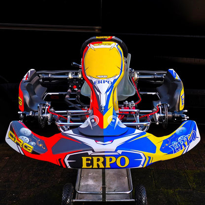Diseño de juego de pegatinas de karting personalizado