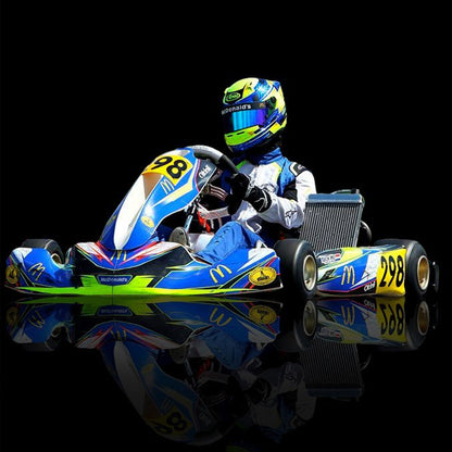 Diseño de juego de pegatinas de karting personalizado