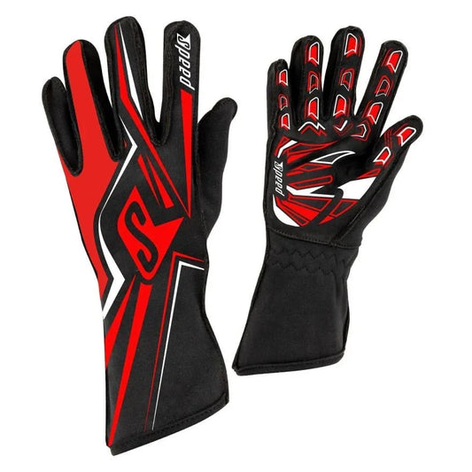 Speed handschoenen melbourne 2.0 zwart/rood - KartKings