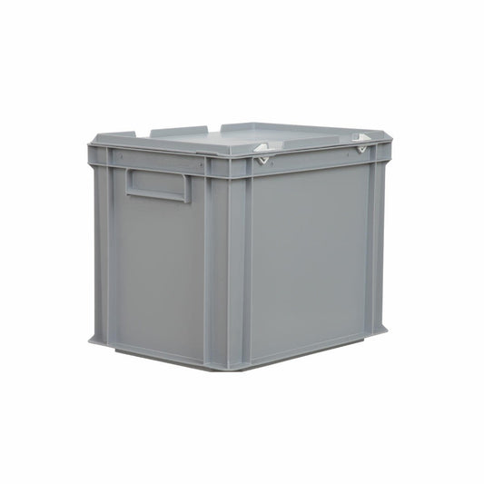 Caja de almacenamiento RR de plástico con tapa con cerradura 57x37x40,7 cm