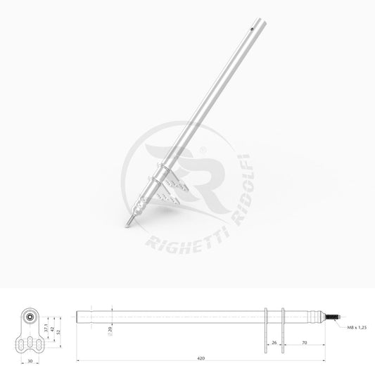 RR Steering rod M8 L=420MM