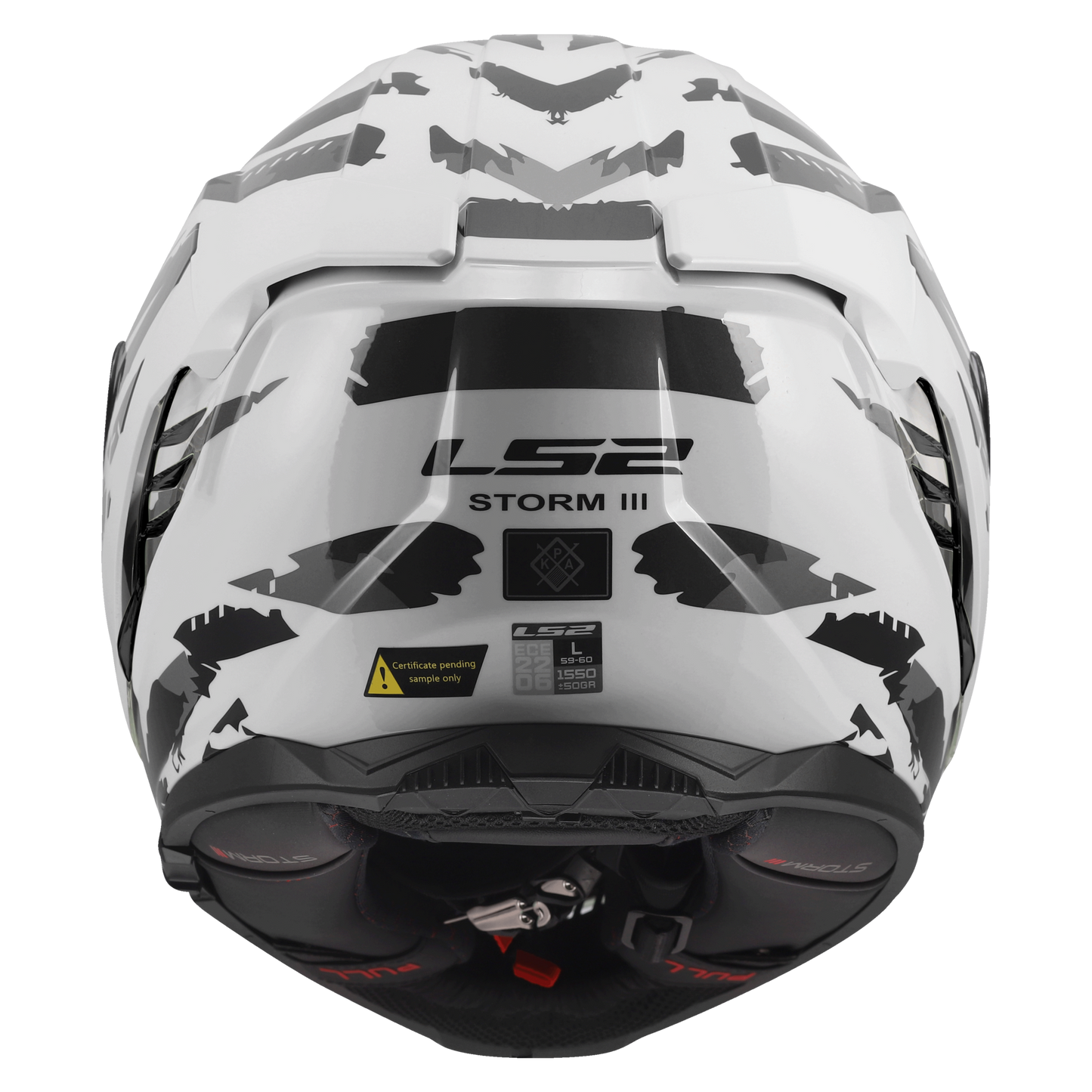 LS2 FF818 Storm III Kaos wit/grijs