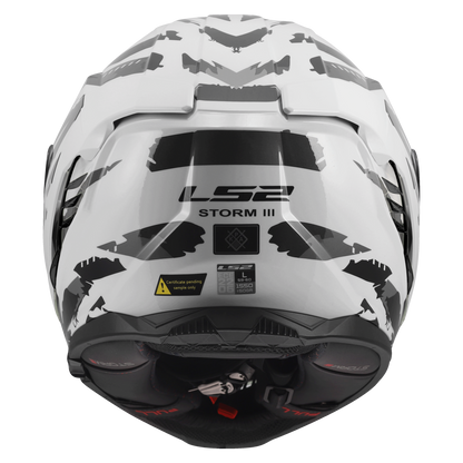 LS2 FF818 Storm III Kaos wit/grijs