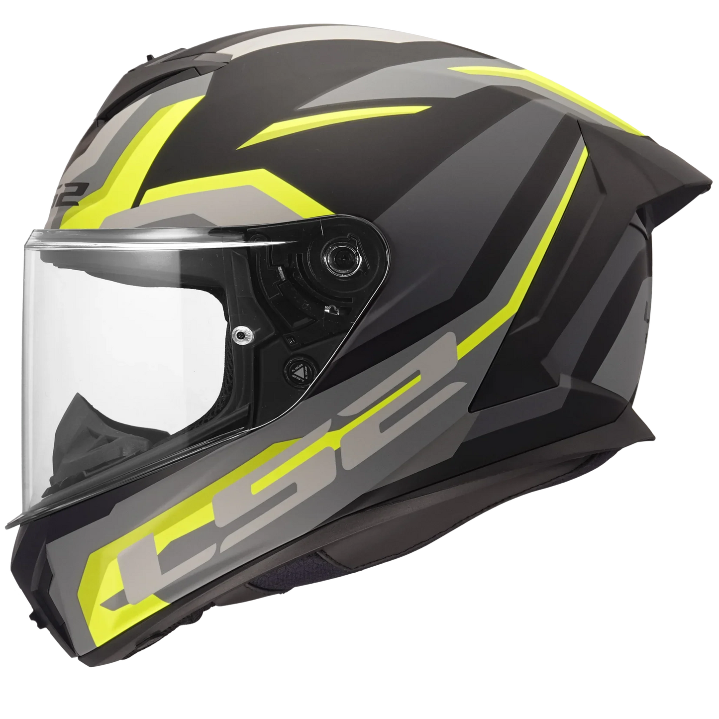 LS2 FF820 Rapid III Hyper matt zwart / fluor geel - KartKings