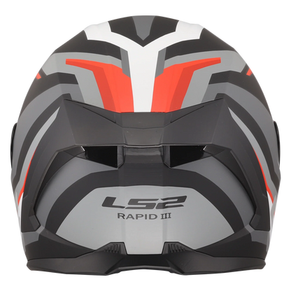 LS2 FF820 Rapid III Hyper matt zwart/rood/grijs - KartKings