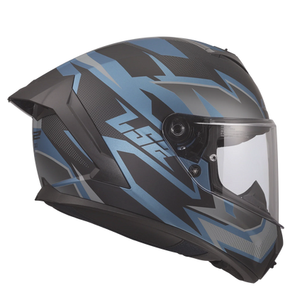 LS2 FF820 Rapid III XTREM zwart/blauw - KartKings