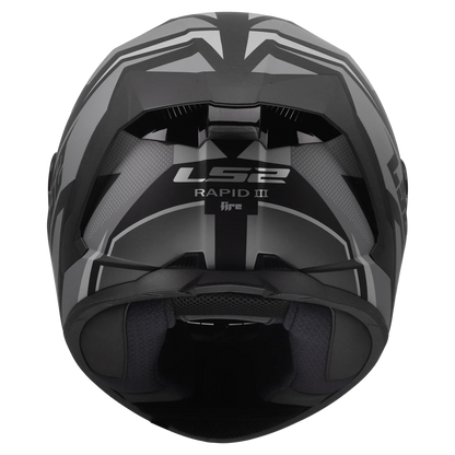 LS2 FF820 Rapid III XTREM zwart/grijs - KartKings